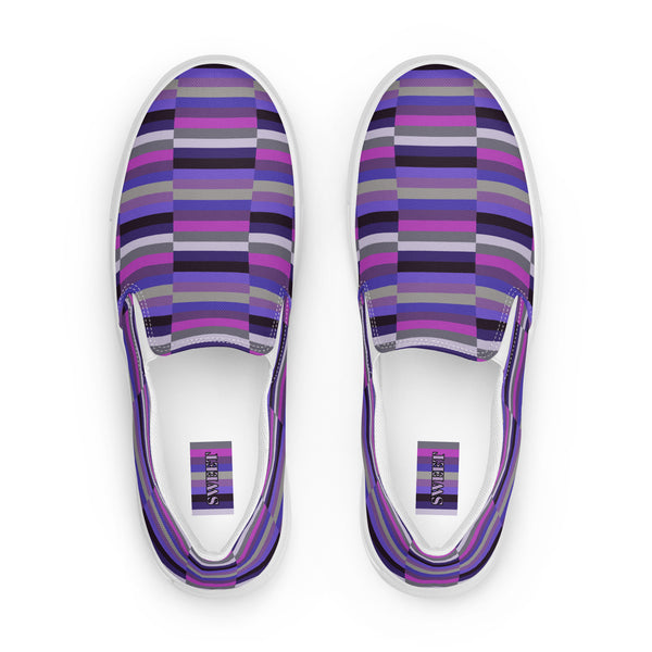 Men’s slip-on canvas shoes - Violet-Backed Starling