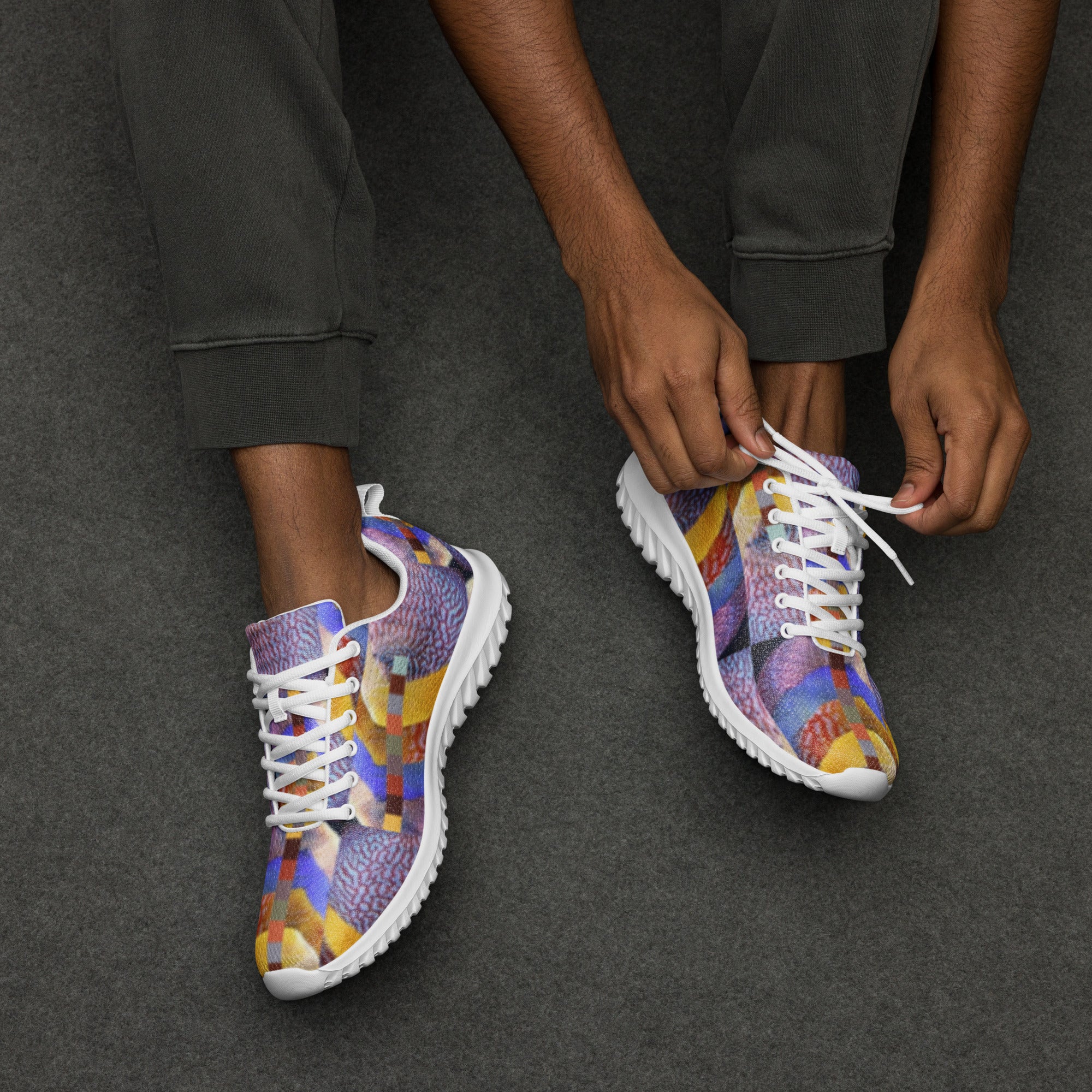 Multicolor Athletic Shoes for Men Vans Multicolor Laced Athletic Shoes Mens Size 5.5 Womens  main image 2