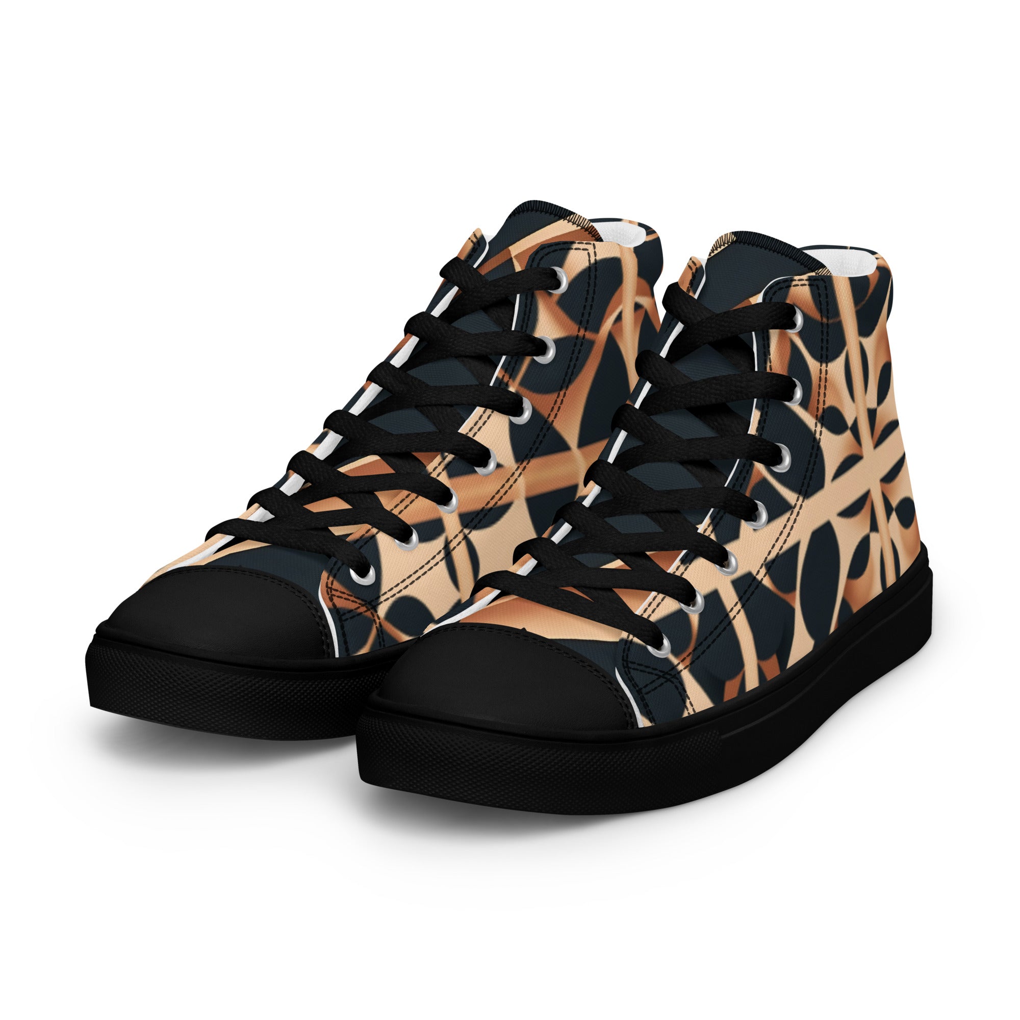 high top canvas shoes
