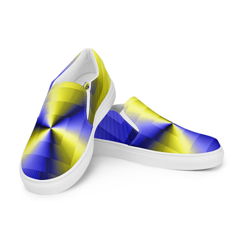 Men’s colorful slip-on canvas shoes