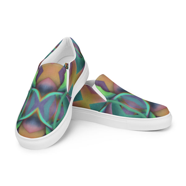 Women’s slip-on canvas shoes in the colors of nature